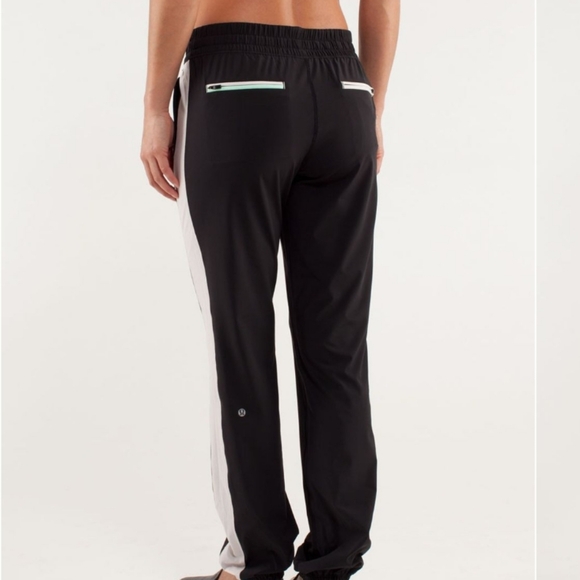 Lululemon Work It Out Track PantBlack / Dune / Fresh Teal - Picture 3 of 7